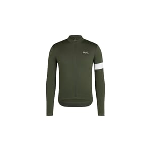 Rapha Core Thermal LS Sykkeltrøye Dark Green White