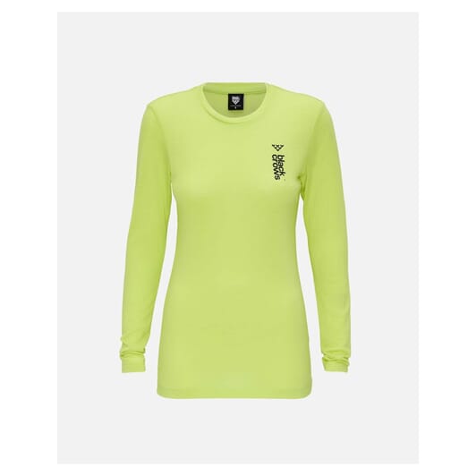 WEB102529-052 Black Crows Ls Merino Crew Ulltrøye Dame Neon Yellow.jpg