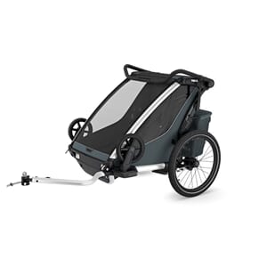 Thule Chariot Cross 2 Double Sykkelvogn Dark Slate