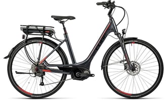 730000 Cube Touring Hybrid 400 Easy Entry Grey'n'red 2016 El-sykkel
